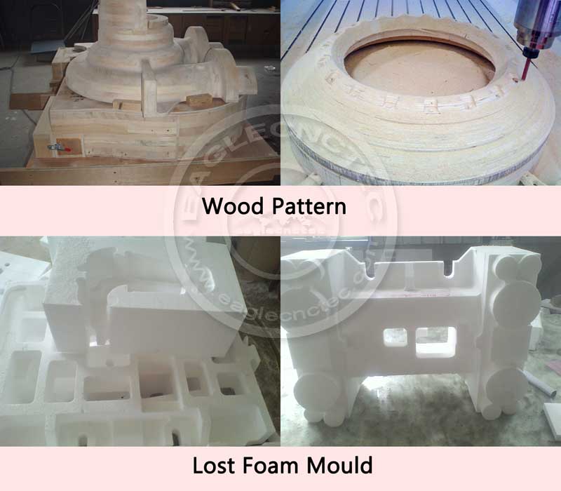 mould pattern milling sample by milling machine