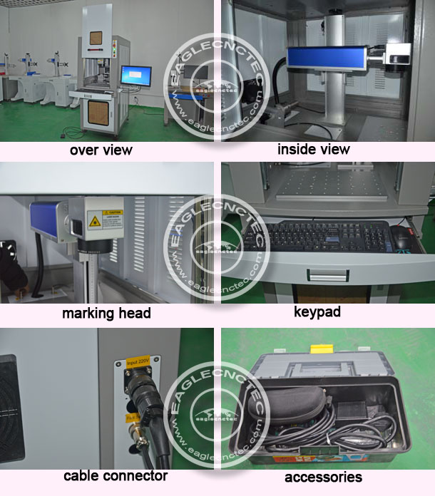 laser metal marking machine with safeguard cover