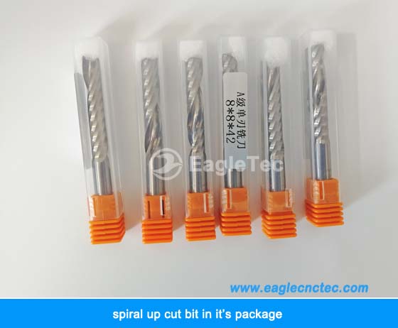 8mm spiral cutting bit is in package