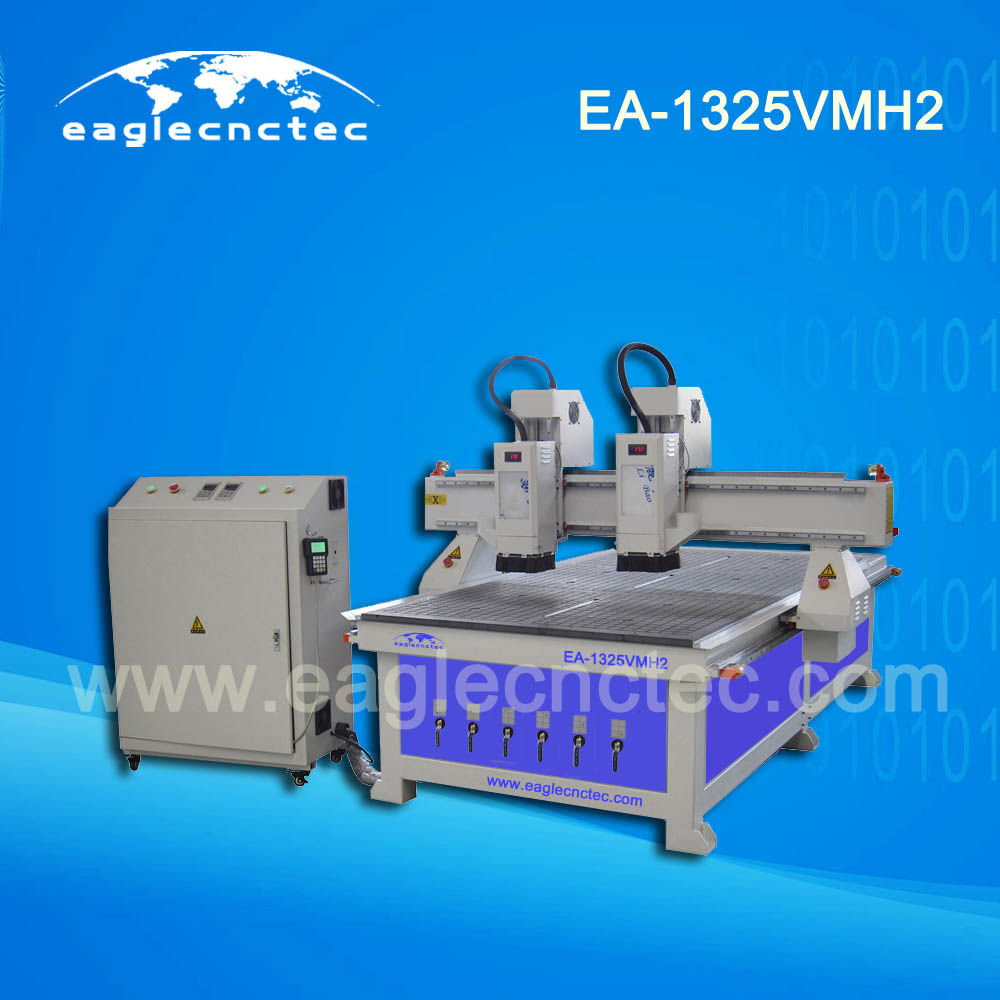 Double Heads CNC Router Wood Cutting Machine