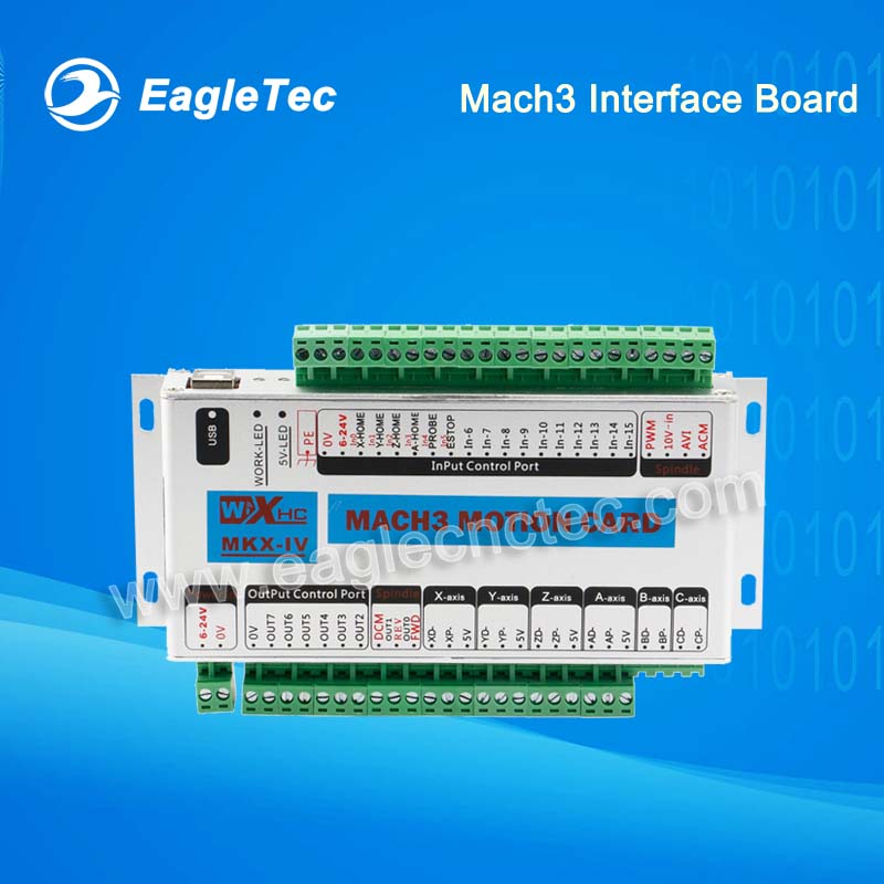 USB CNC Controller Mach3 Interface Board CNC Router Motion Card