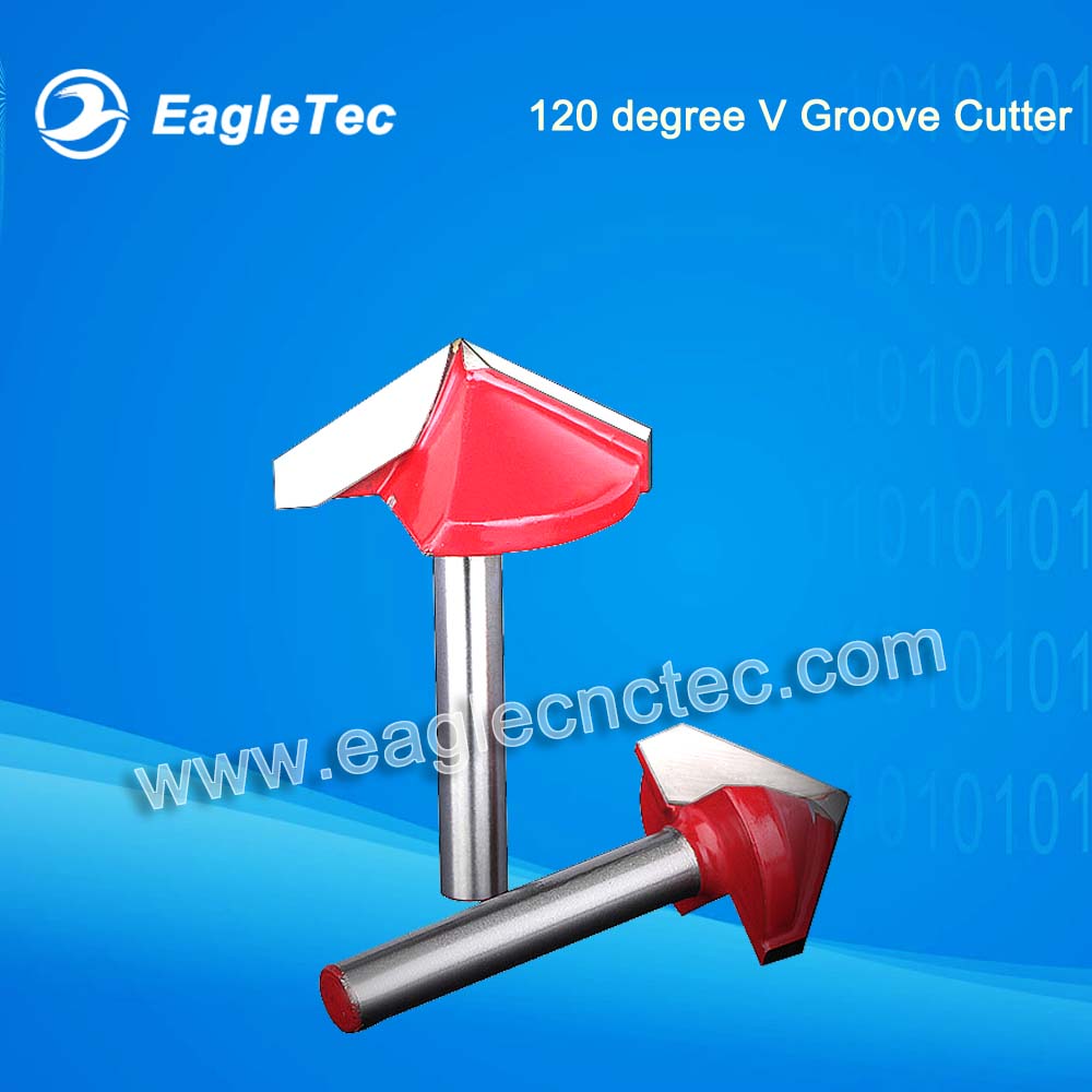 120 Degree V Groove Cutter With 6mm Shank For Vee Cut Jobs
