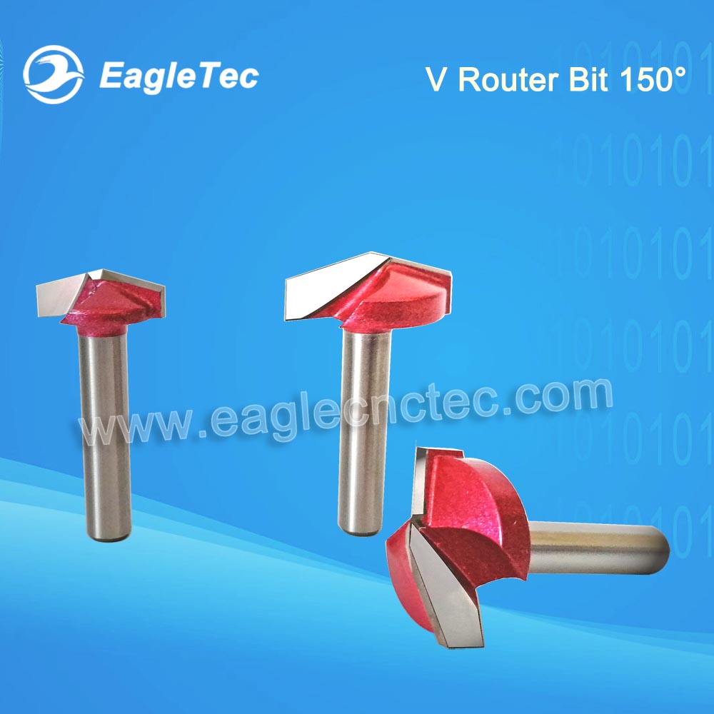 150 Degree V Router Bit With Shank 6mm For V Shaped Cut