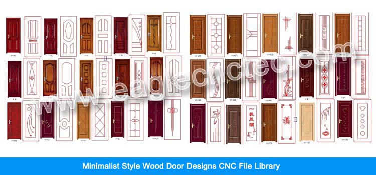 minimalist wood door design cnc files library