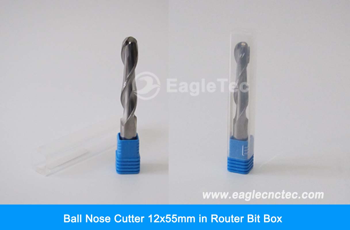 ball nose cutter 12mm in plastic router bit box