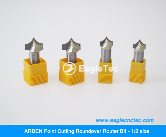 ARDEN Point Cutting Roundover Bit with 1/2 Inch Shank 