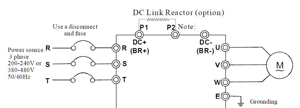 Diagram- fuling inverter vfd and spindle motor wiring guide diagram main circuit