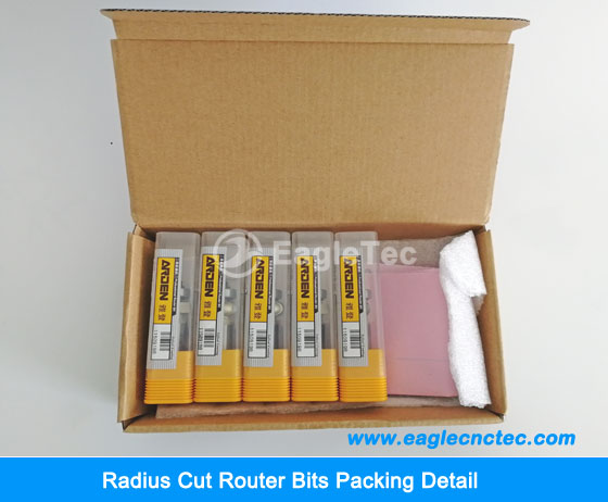 radius cut flute cutter packing details