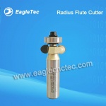 Radius Flute Cutter with Top Bearing for Wood Lathe Broaching